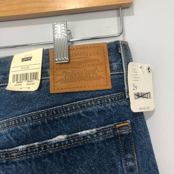 NWT Levi's Wedgie High Rise Straight Jeans Denim Size 29 X 28 - Picture 7 of 8